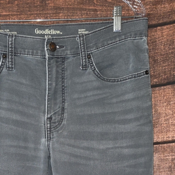 Goodfellow & Co Men's Gray Skinny Total Flex Jeans Size 34Wx30L BT2930 - Picture 3 of 10